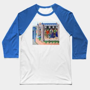 Cassiel and Phésona Playing Chess In A Medieval Castle Baseball T-Shirt